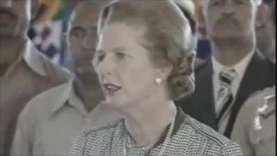 Given the recent events, here's Thatcher telling the Mujahideen 
