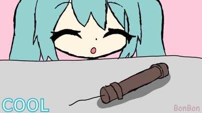Miku founds a pipe bomb (Animation by BonBon)