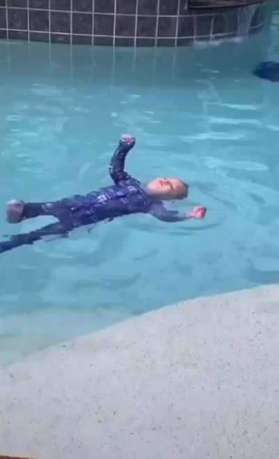 WCGW teaching a kid to swim