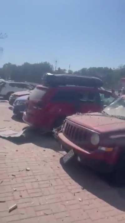 This is what it means to live next to a terrorist state. This is what we are uniting the entire world against. Today, a Russian missile hit the heart of Chernihiv. A square, a university, and a theater. Russia turned an ordinary Saturday into a day of pai