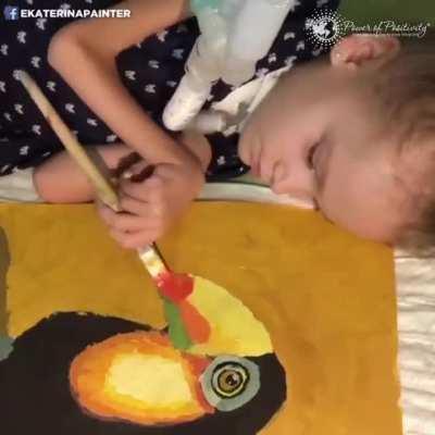 Girl With Muscular Dystrophy Makes Amazing Paintings