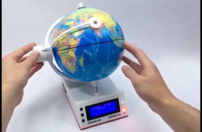 A RadioGlobe that plays radio stations from wherever you position the pointer