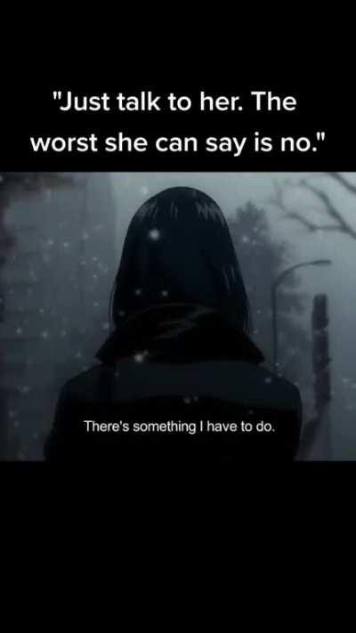 the worst she can do is say no?