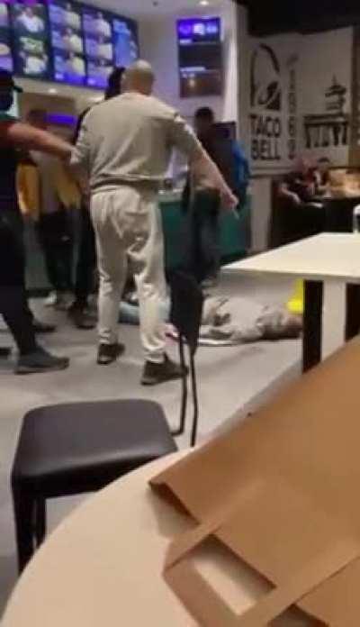 To try and assault a Taco Bell employee