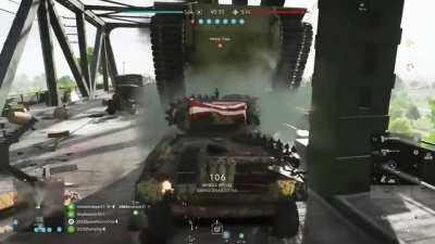 Sherman rush on a Tiger