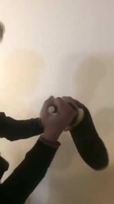 WCGW in opening a wine bottle with a shoe