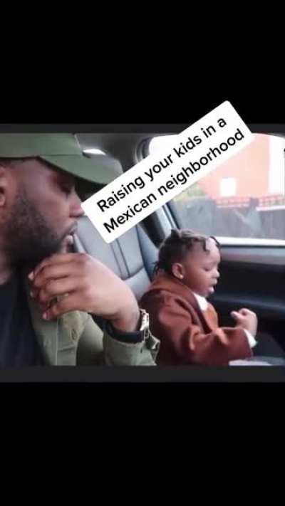 this kid is *feeling* the Latina music 🥺🤗