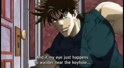 Joseph peeking in on Dio