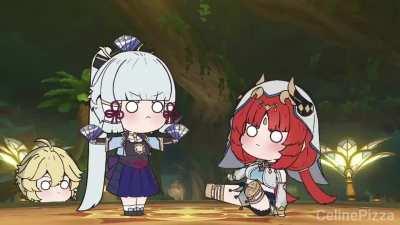 Ayaka vs Nilou dance-off [by @PizzaCeline05]