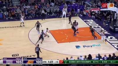[Highlight] Devin Booker gets Harrison Barnes in the air and makes a clutch shot