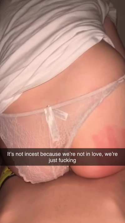 its not incest if she promised shed help me whenever i need it