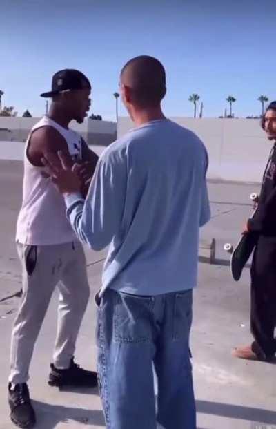 To intimidate some skaters