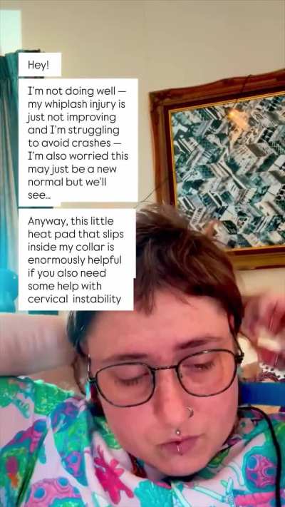Cait’s whiplash injury is not improving (they/them only)