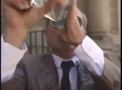 Deleted Scene Lahey chugging Ricky bottle before accepting award on National TV