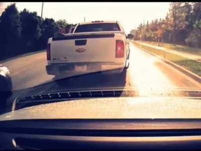 Having Road rage infront of a cop car