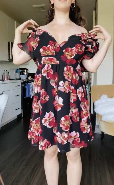 My dress always seems to fall off when you’re around