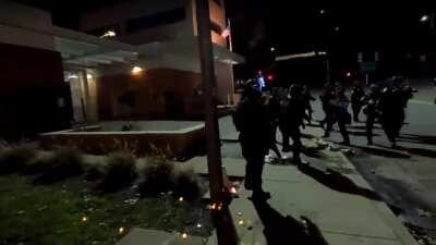 Portland ICE Detention Police Act Like A High School Bully And Stomps On A Candle Light Vigil
