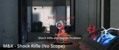Further Analysis: On M&K the NoScoped Sniper has negative Aim Assist, making you unable to aim at a target