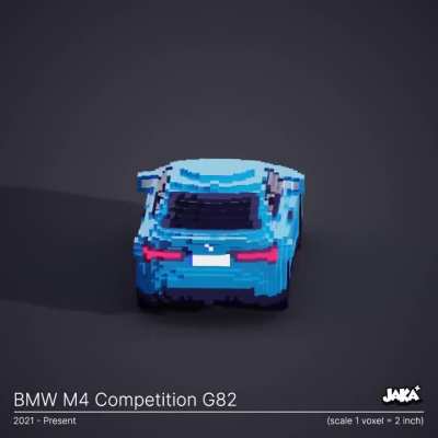 🚗 Just wrapped up a 360° voxel spin of the BMW M4 Competition! ✨