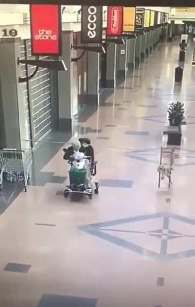 Grannypass denied after entering an closed off area!