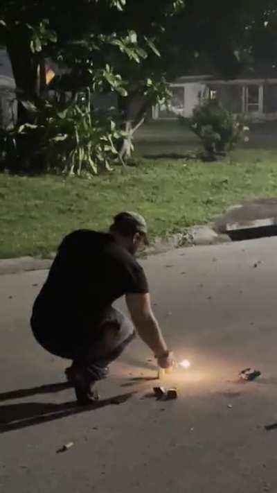 Mistaking mortars for sparklers.