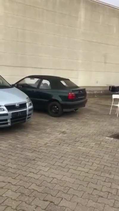 Lighting a firecracker and in the trunk of your car