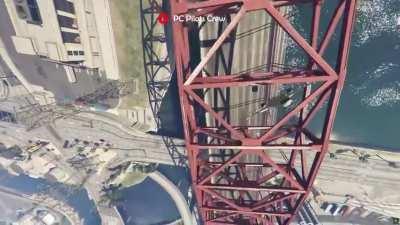 So You Can Fly Under Bridges? Cute..
