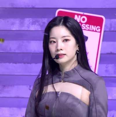 Dahyun at the end of the first Set Me Free music show