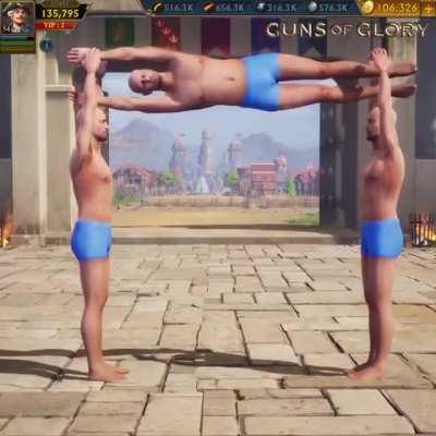 One of the most surreal ads for guns of glory I've seen so far