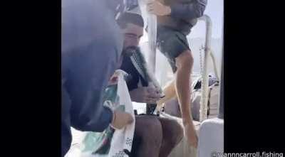 Rescued man treaded in sea for 24 hours (From Daily Dose of Internet)