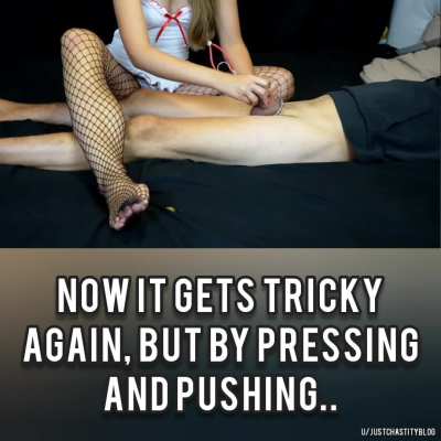 The night nurse has caught you wanking off - once again!