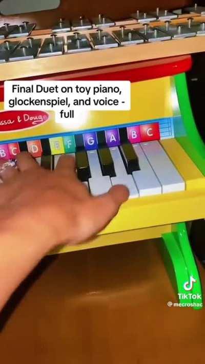 Final Duet on Toy Piano (@mecroshac on tiktok)