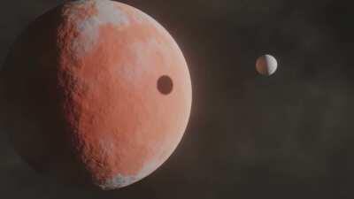 Planet collision simulation (Credit: u/Mikro5)