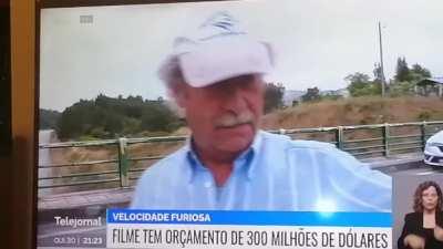 Conhece o principal (Vin Diesel)? R: Não, nunca andamos nos copos, lol