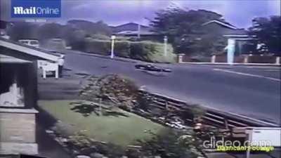 Motorcyclist, Just Slidin' on Thru...