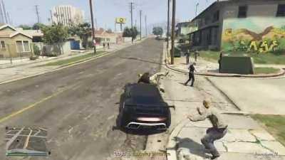 Insurance fraud in GTA 😂 now I've seen everything