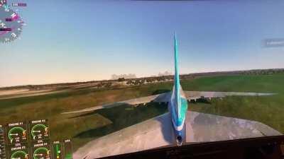 Tried playing Microsoft flight sim