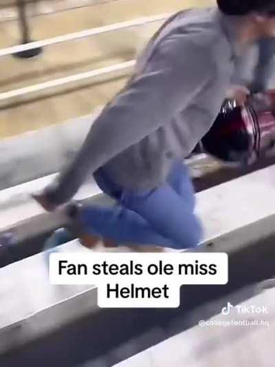 to stop a thief from stealing a helmet 