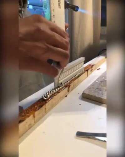 Silversmith in action