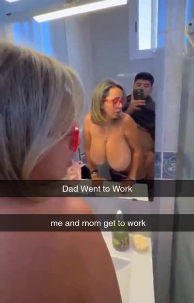 Mom Loves Working on his Son 😄