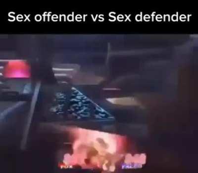 Sex offender vs sex defender