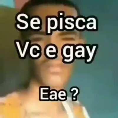 Desculpa kkkk vc piscou? Kk