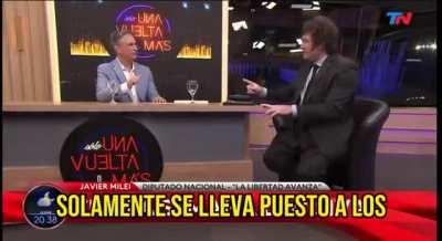 Ante la repregunta, Milei dice que prefiere que 