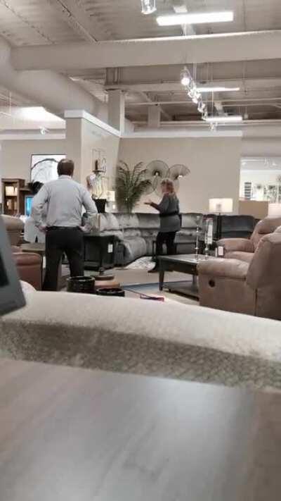 An anti-masking Karen came into work today. 