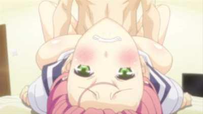 Pink hair, green eyes and a school uniform (Sauce: Baku Ane Otouto Shibocchau Zo The Animation 2 @17:00)