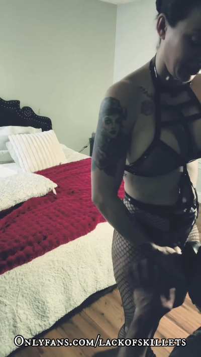 Her cock, his ass. And mouth.