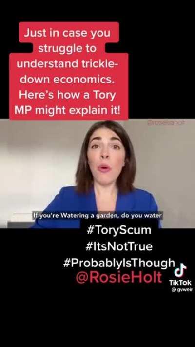 Benefitting the rich benefits everyone, apparently.