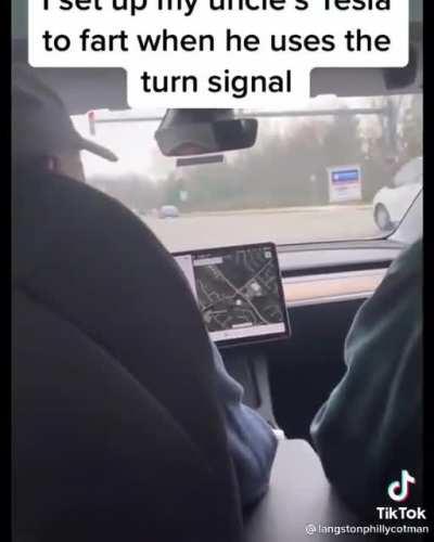 Set up uncle's tesla