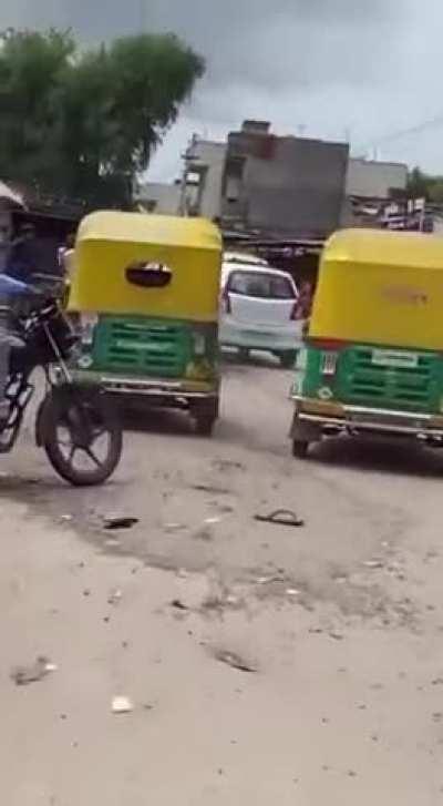 What could go wrong when u are riding in the streets of India.