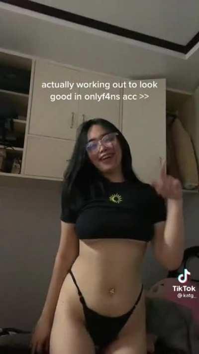 Follow her, she's getting ready for...